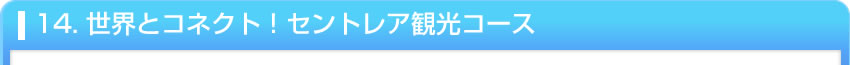 14. 世界とコネクト！セントレア観光コース